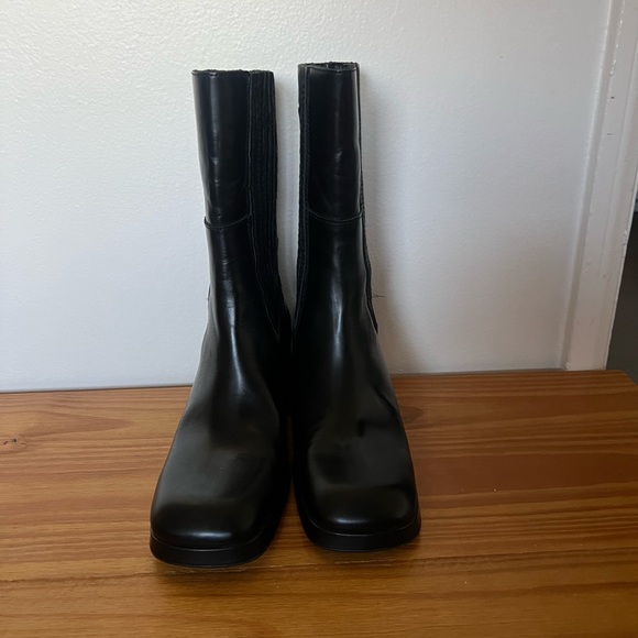 Miista black Leather Women's mid calf Boots - Picture 10 of 10